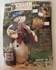 Dimensions Bottle Buddies 17" Snowman Mr Chilly Kit 18097 Vintage 1996 Craft NEW
