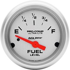 Autometer Ultra-lite 52mm 0 Ohms Empty90 Ohms Full Short Sweep Electronic Fuel Autometer Ultra-lite 52mm 0 Ohms Empty90 Ohms Full Short Sweep Electronic Fuel