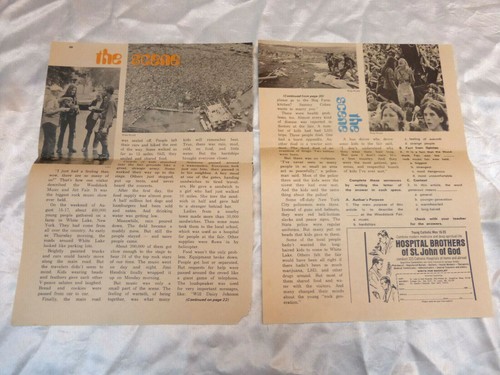 1969 WOODSTOCK Memorabilia LIFE Movie PROMO Magazine ARTICLE Hendrix SANTANA CCR - Picture 10 of 10
