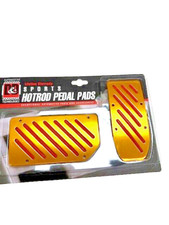 2 Pcs Set Universal Brake Gas Racing Pedal Pads Automatic Transmission Pdl-592gr