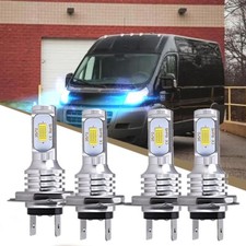 4x 8000K Faro LED haz alto bajo para Ram ProMaster 1500 2500 3500 2014-2018