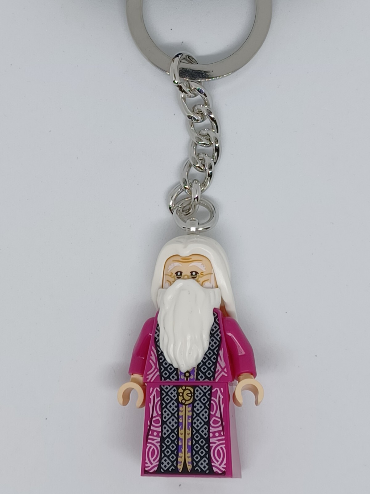 LEGO HARRY POTTER DUMBLEDORE MINIFIGURE KEYRING KEYCHAIN 854198