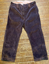 Rare Antique 1930s The Linden Well Made Corduroy Trousers
