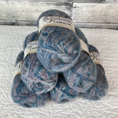 Patons Nuance ''Nightlife'' Mohair Blend Yarn - Discontinued & HTF! -- 6 Skeins