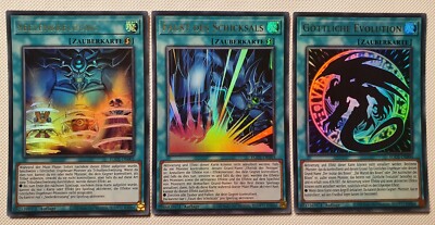Yugioh! 3x Seelenkreuzung Faust Des Schicksals Göttliche Evolution EGO1 NM NEU!