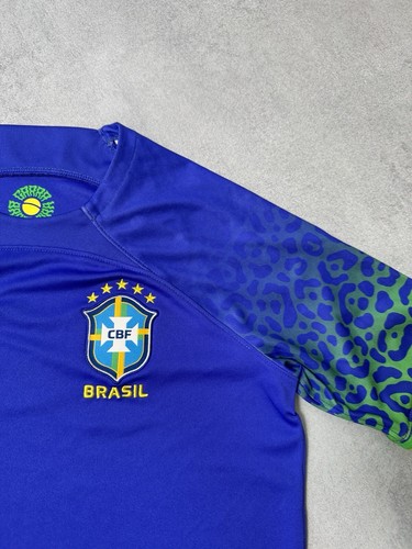 Nike Brazil 2022 Soccer Jersey Boys Size XL Blue Football - Picture 7 of 16