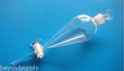 Lab Glass separatory separation funnel 500ml  new