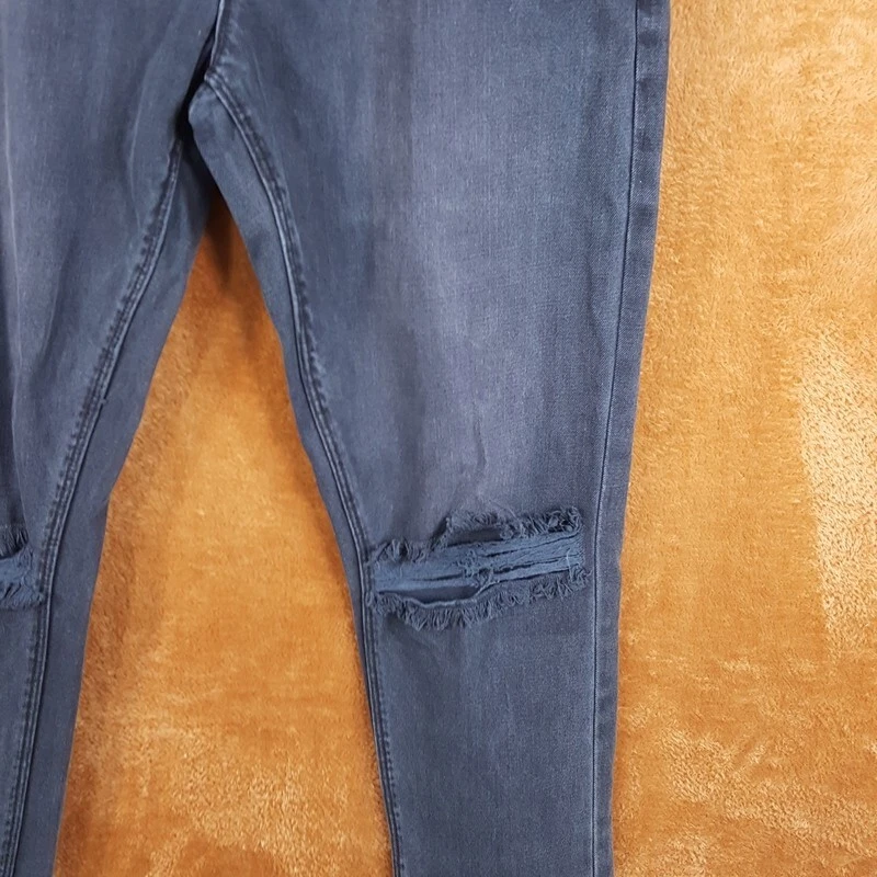 RES DENIM Jeans Womens Size 28 Charcoal Wash Boyfriend Ripped Distressed ROMEO - Image 3 of 4