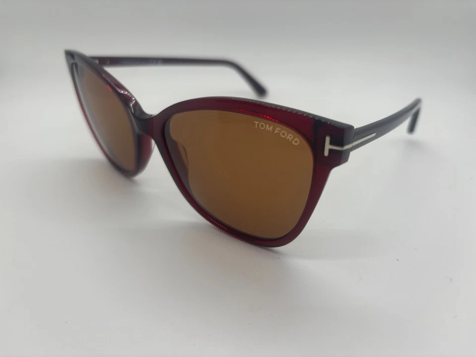 NUEVO Tom Ford Ani TF844 68E Rojo Ojo de Gato Gafas de Sol 58-18-140mm SIN ESTUCHE Foto 3 de 4
