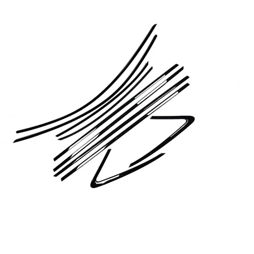 Window Strip Trims Weatherstrip Seal Belt For Audi A4 2020-2024 Stainless Steel - Picture 2 of 4