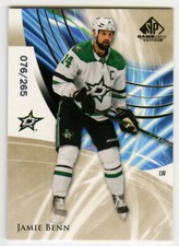 Jamie Benn 2020-21 Upper Deck SP Game Used Golden Burst base card 076/265