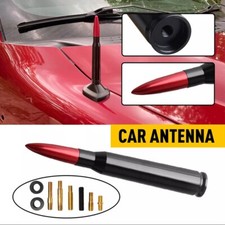 50 CAL BULLET ANTENNA For SILVERADO SIERRA Black Red AM FM