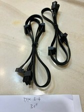 2x Corsair Type 4 6 Pin to 3x SATA DRIVER CABLE FOR CORSAIR CXM Series,Original