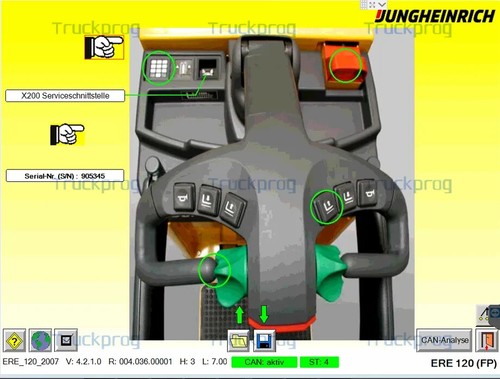 Diagnostic Service Scanner Tool For Jungheinrich Forklift Truck - Picture 10 of 10