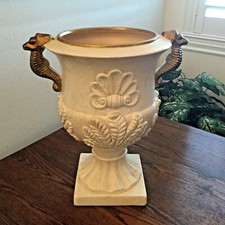 Decorative Inside/Outside Gold/Cream URN