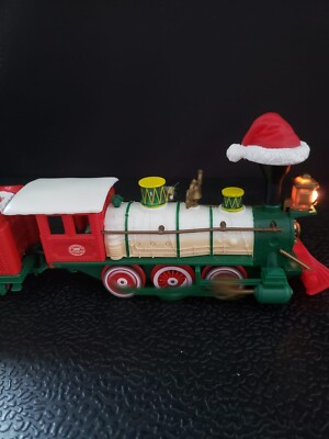 Vintage 1997 New Bright Logger Bear Santaland Train Complete w/ Light & Motion