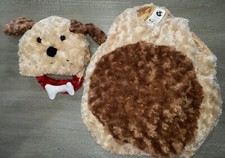 BOYS GIRLS 18/24 month PLUSH PUPPY DOG HALLOWEEN COSTUME 2 PC tan brown BONE