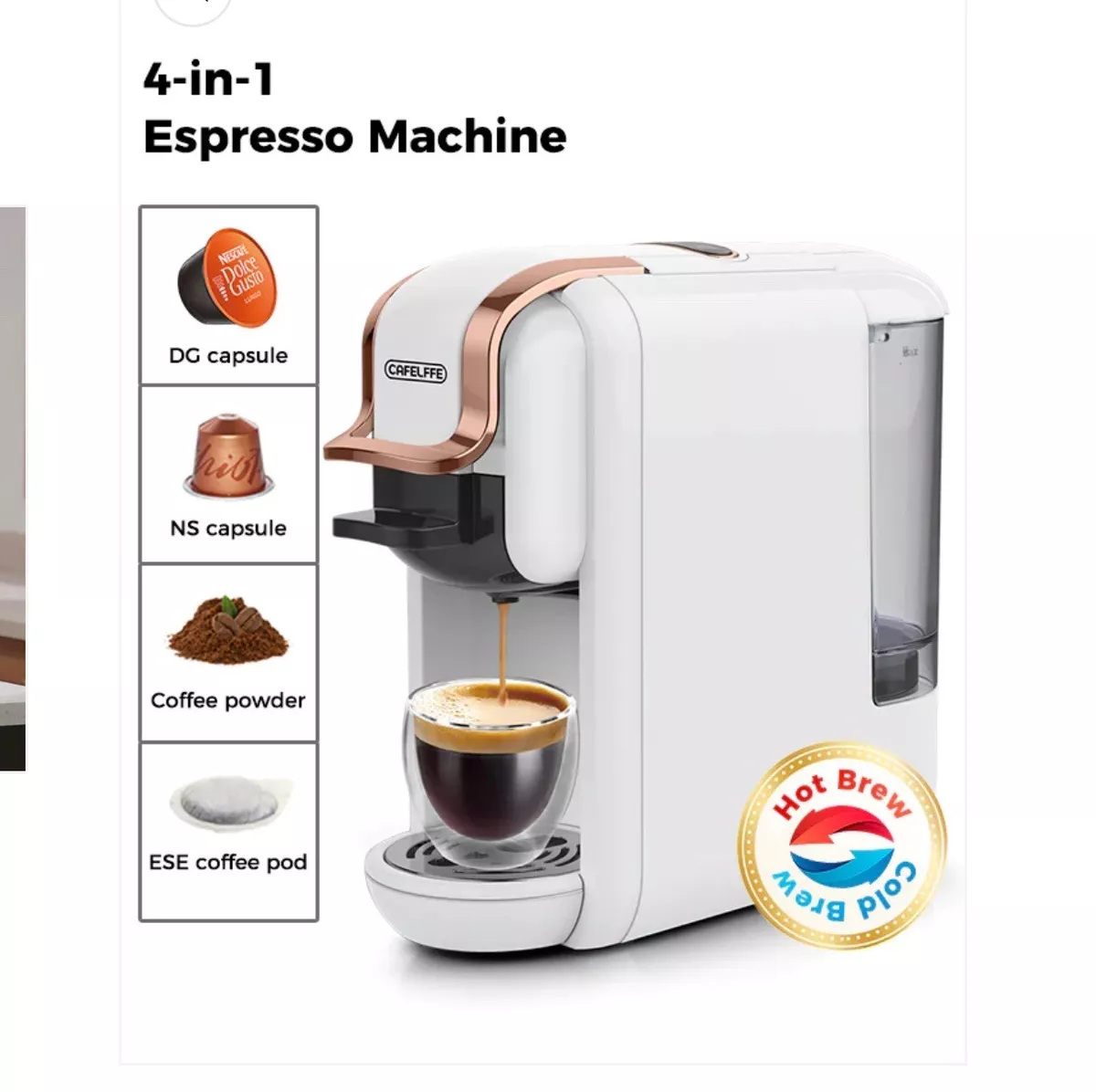 Espresso pod cheap coffee machine