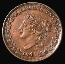 1837 UNITED STATES HARD TIMES MAY TENTH SPECIE PAYMENTS SUSPENDED TOKEN HT# 65