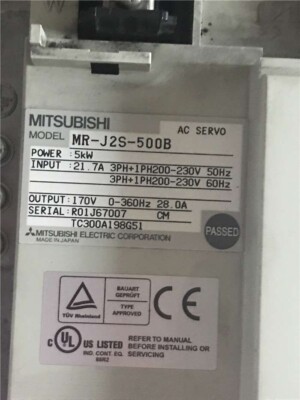 New MR-J2S-500B AC Servo Amplifier with 90 days warranty