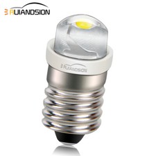 White/ Warm White E10 COB 0.5W LED Scew Fit Torch Light Flashlight Replace Bulb 