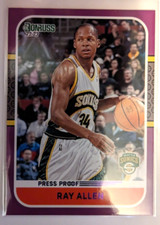 2022-23 DONRUSS RETRO SERIES PURPLE PRESS PROOF RAY ALLEN #9