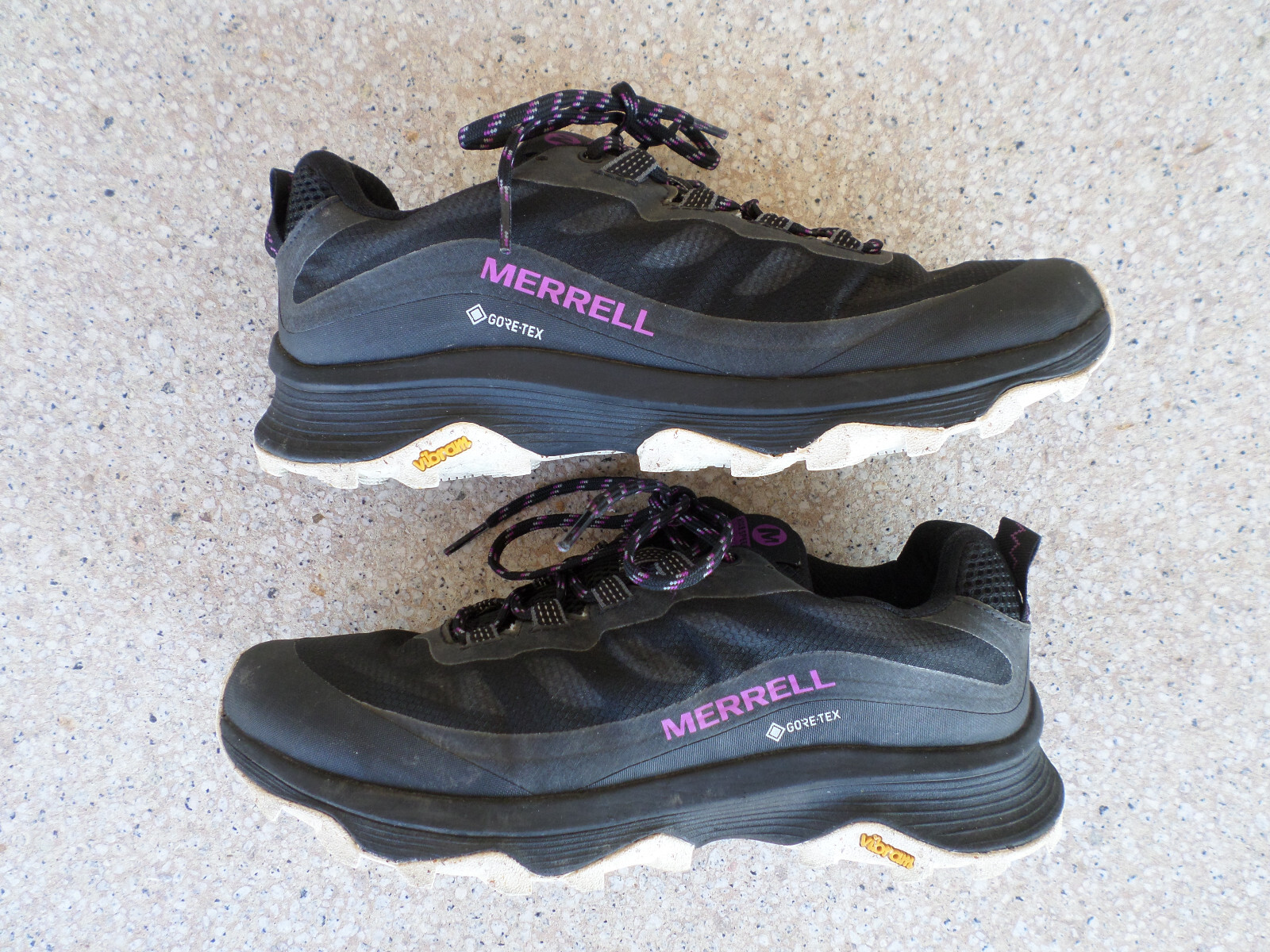 Scarpe da trail running Merrell Moab Speed nere in Goretex. 10 donna