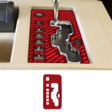 For Jeep Liberty 08-12 Red Carbon Fiber Interior Automatic Gear Shift Cover Trim
