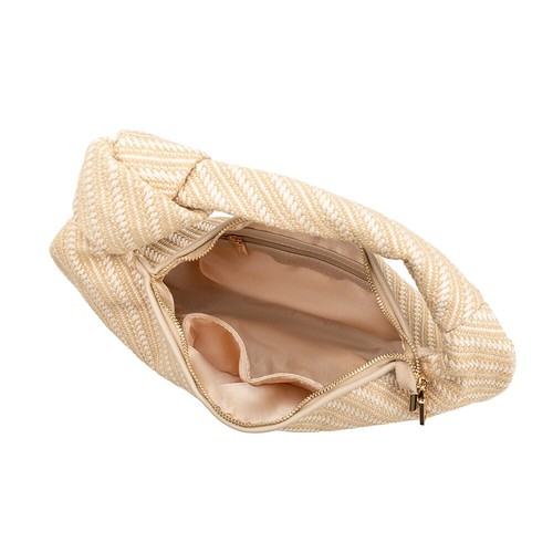 CLEARANCE Melie Bianco Lrg Brigitte Satchel Raffia Edition Cher Knot Bag Anthro! - Picture 30 of 30