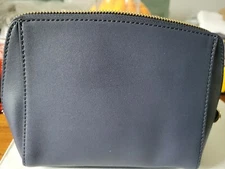 Mark & Graham Vegan Leather Fillmore Pouch, Navy