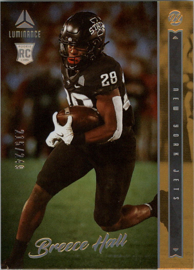 2022 Panini Luminance Gold #108 Breece Hall /249 - NM-MT