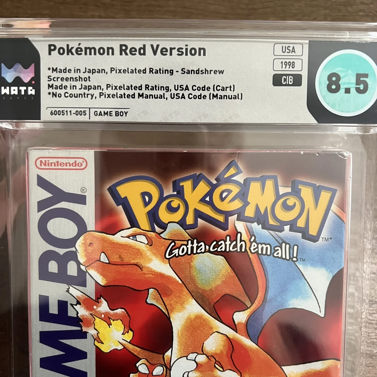 Pokemon GOLD Nintendo Game Boy Color COMPLETE IN BOX (CIB) CGC graded 9.0