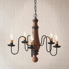 Medium  Norfolk Chandelier in Distressed Pumpkin