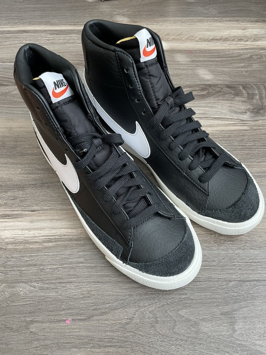 Nike Blazer Mid 77 Vintage Shoes Black White BQ6806 002 SIZE