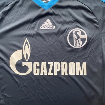 Adidas Schalke 04 Away Shirt 2010/11 in Black/Blue Size S | eBay UK