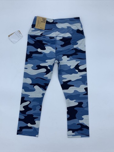 NUEVO CON ETIQUETAS Leggings Reebok Ajustados Capri Tiro Alto Azul Medieval Camuflados XS REW184LE19006 - Imagen 3 de 7