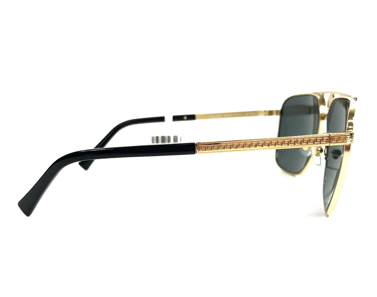 Versace Sunglasses MOD.2238 1436/87 Matte Black Gold Aviator