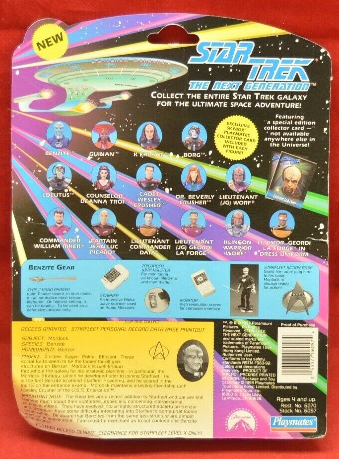 Playmates 1993 Star Trek The Next Generation Morodck the