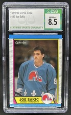 1989-90 O-Pee-Chee Joe Sakic Rookie RC #113 CSG 8.5