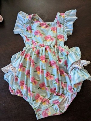 Serendipity Baby Bubble Romper with Ruffles - 12 Months