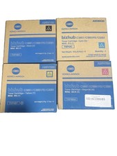 New Genuine Konica Minolta TNP49 CMYK Toner Set for Bizhub C3851 C3851FS C3351