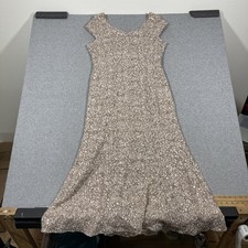 Alex Evenings Womens Sz 16 Buff Lace Sequins Formal Evening Dress Gown