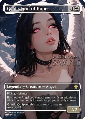 MTG - Giada, Font of Hope - Fanart Borderless Style - EDH / Playtest