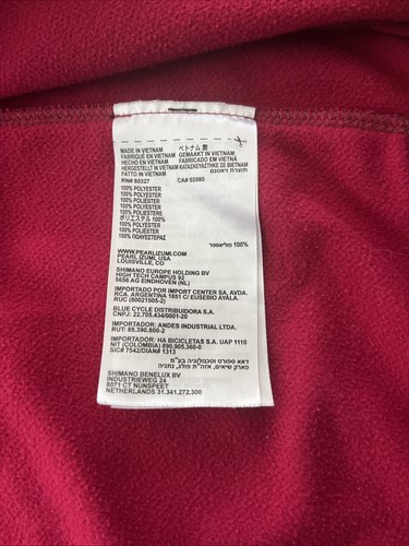 Pearl Izumi Womens XXL Cycling Jersey Pink Thermal Long Sleeve w/ Back Pockets - Picture 10 of 18