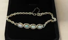 Opal 14K Gold Rope Bracelet 5.8 Grams