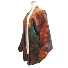 10799D5 Silk Japanese Kimono Haori Jacket Abstract art