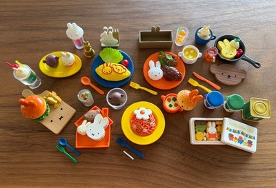 Re-ment 2025 Miffy Little Cafe Set of 8 No Table Chair Sign Open Mint US Seller