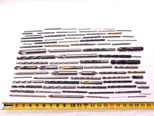 LARGE LOT OF HSS SPOT DRILLS JOBBER DRILLS AND OTHER TYPES MACHINIST TOOLING