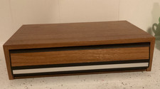 Vintage 1 Drawer 30 Cassette Tape Storage Holder Organizer Real Wood Box NICE