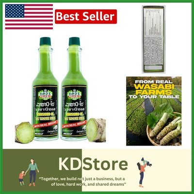 Authentic Japanese Wasabi Hot Sauce   , Gluten-Free & Organic